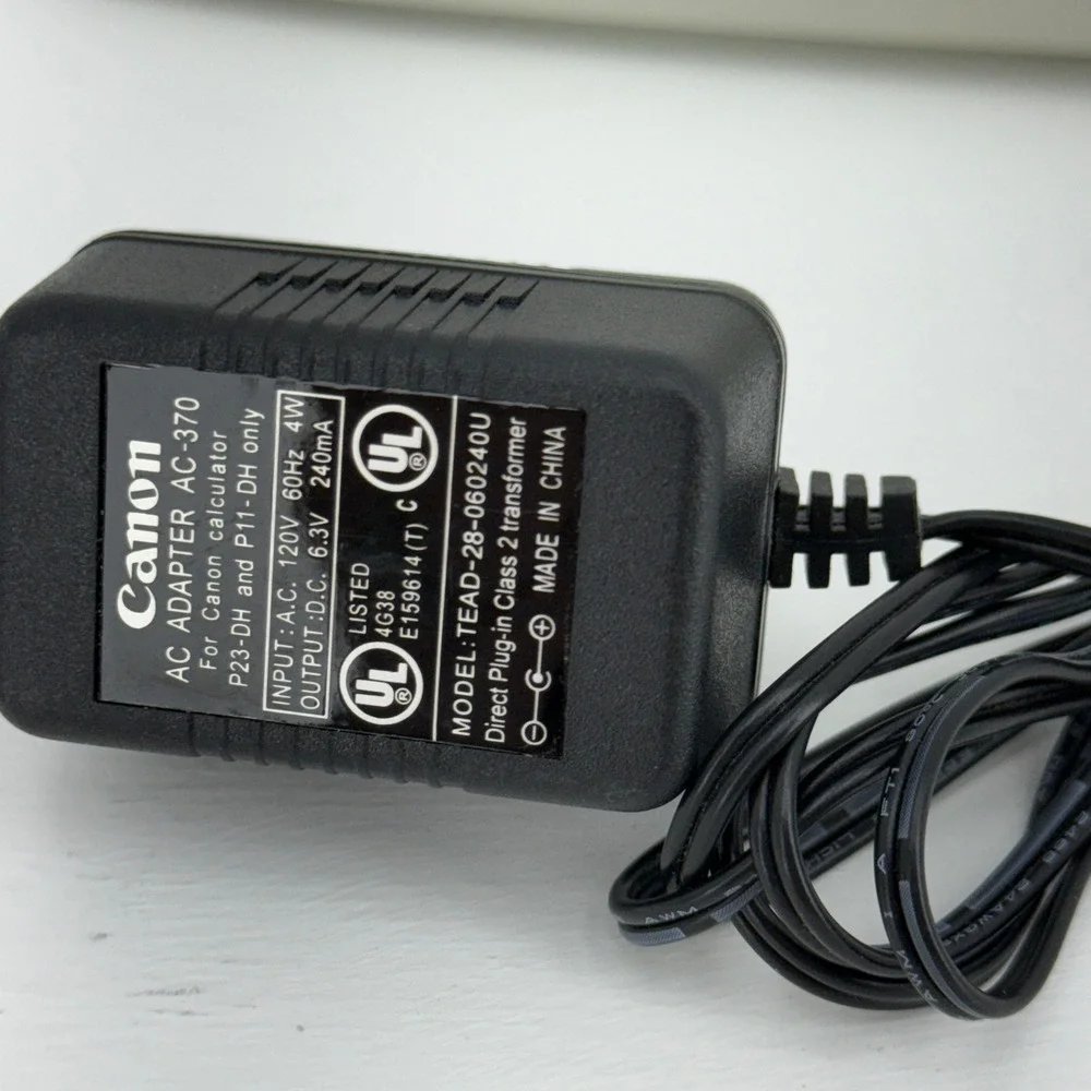 Canon P23-DH III Printing Calculator 12 Digit Beige Excellent‎ AC Adapter